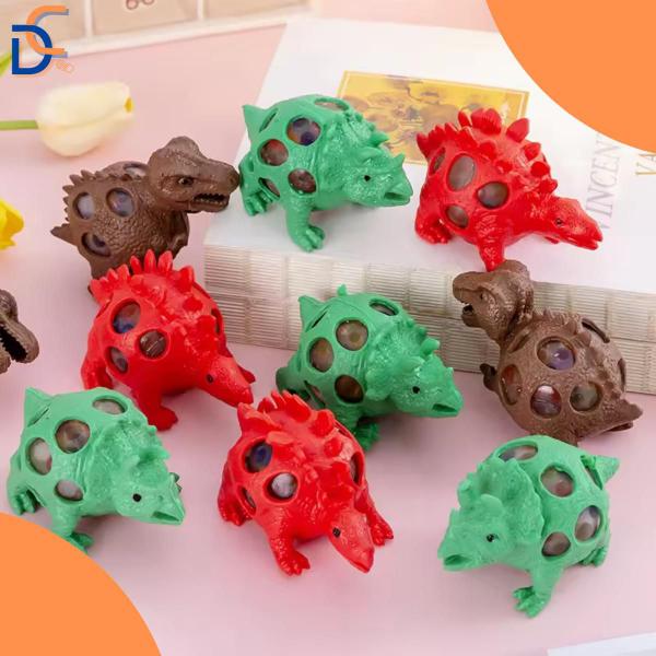 Imagem de Brinquedo de Apertar Dinossauro Anti Estresse Squishies Coloridos