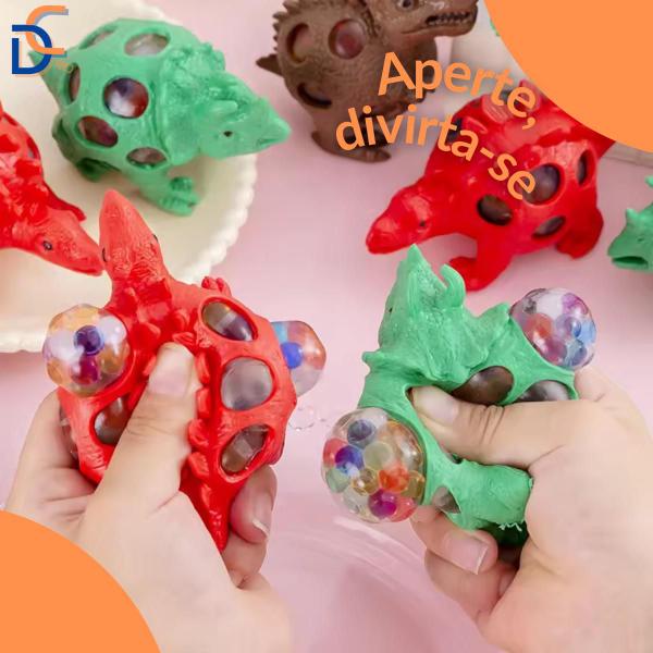 Imagem de Brinquedo de Apertar Dinossauro Anti Estresse Squishies Coloridos