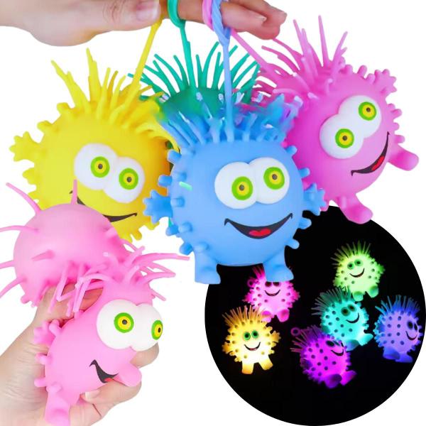 Imagem de Brinquedo de Apertar Zoiudo Bolinha Colorida Relaxante Anti Stress