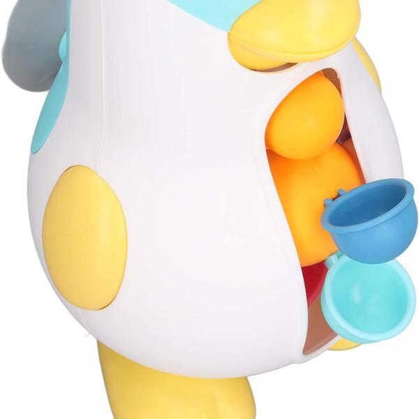 Imagem de Brinquedo de Banheira para Bebês Pinguim Monta e Desmonta Polibrinq - BB3027