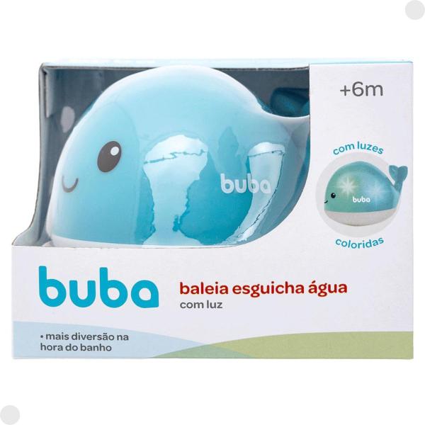 Imagem de Brinquedo De Banho Baleia Esguicha Água C/ Luz Led 18815 - Buba