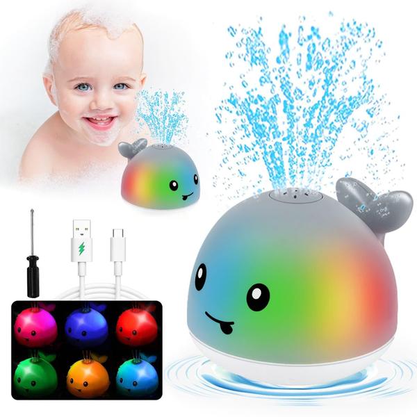 Brinquedo de banho BSVZAIYN Toddla Whale Sprinkler para crianças de 1 a 8 anos Imagem de Brinquedo de banho BSVZAIYN Toddla Whale Sprinkler para crianças de 1 a 8 anos