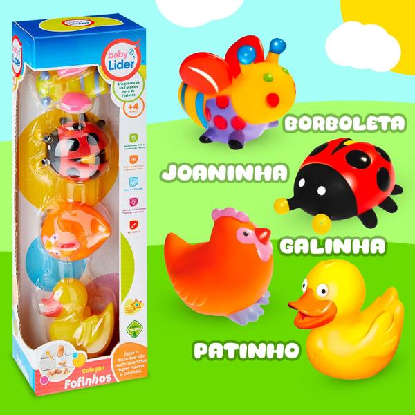 Imagem de Brinquedo De Banho Coleção Fofinhos Bichos Do Campo - Líder