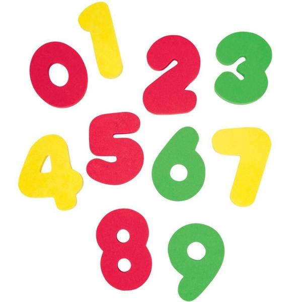 Imagem de Brinquedo De Banho Letras E Numeros Coloridos - Buba