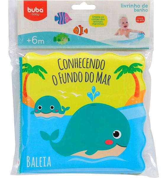 Imagem de Brinquedo de Banho Livro Conhecendo o Fundo do Mar + 4 Bichinhos Buba