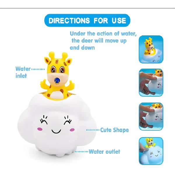 Brinquedo de Banho Nuvens com Pulverizador de Água para Bebês e Crianças Imagem de Brinquedo de Banho Nuvens com Pulverizador de Água para Bebês e Crianças