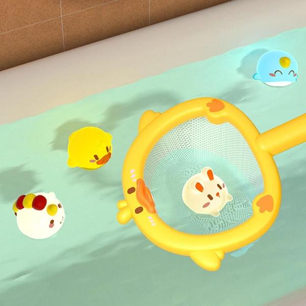 Brinquedo de Banho para Bebê com Luzes LED - Animais Fofos Flutuantes Imagem de Brinquedo de Banho para Bebê com Luzes LED - Animais Fofos Flutuantes