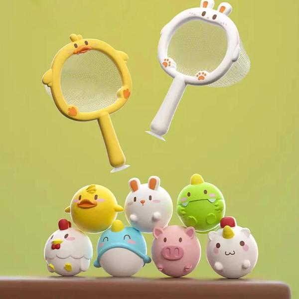 Brinquedo de Banho para Bebê com Luzes LED - Animais Fofos Flutuantes Imagem de Brinquedo de Banho para Bebê com Luzes LED - Animais Fofos Flutuantes