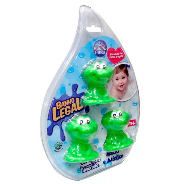 Imagem de Brinquedo de banho para bebe sapinho pais e filhos - Pais & Filhos