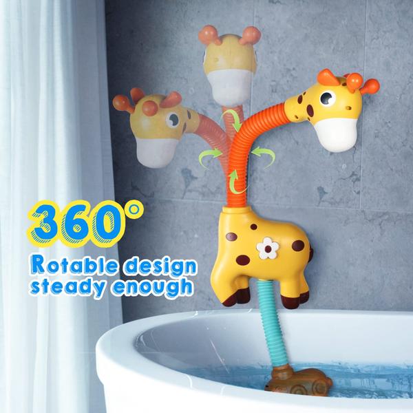 Imagem de Brinquedo de banho para bebês BETTINA Giraffe Automatic Sprinkler Suction