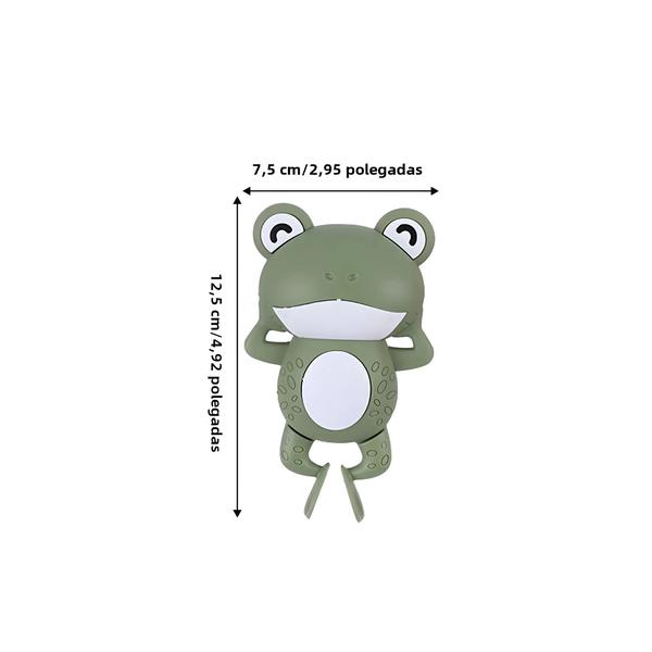 Brinquedo de Banho para Bebês - Relógio de Natação Sapo - Presente para Chá de Bebê Imagem de Brinquedo de Banho para Bebês - Relógio de Natação Sapo - Presente para Chá de Bebê