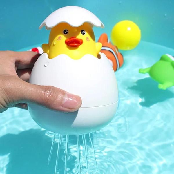 Imagem de Brinquedo de Banho Pato e Pinguim para Crianças - Spray de Água para Banheira