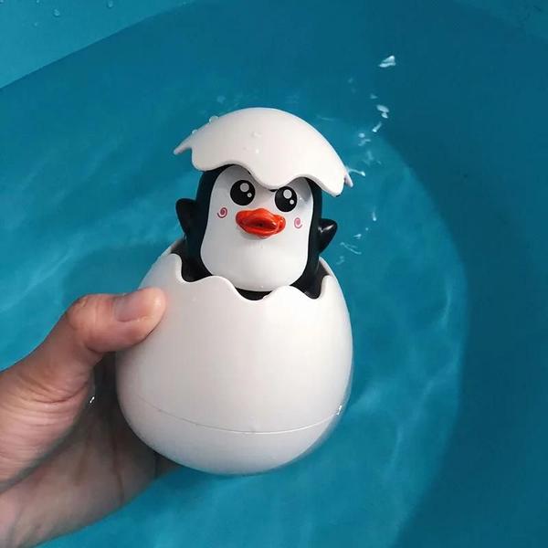 Imagem de Brinquedo de Banho Pato e Pinguim para Crianças - Spray de Água para Banheira