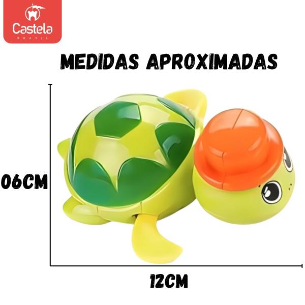 Imagem de Brinquedo De Banho Tartaruga Bebe Que Nada Infantil Castela