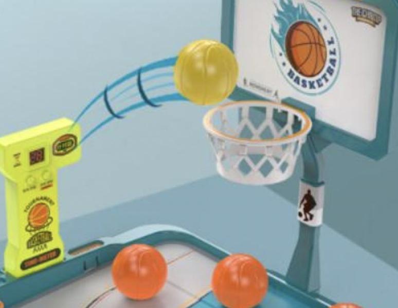 Imagem de Brinquedo de basquete de mesa infantil pai pai interativo double fingertip shooting game game descompressão jogo de descompressão Esportes de Brinquedo