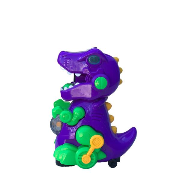 Imagem de Brinquedo De Bolhas Dinossauro Infantil Solta Bolhas Som Luz Reforçado Resistente Dinos Reforçado Original Colorido