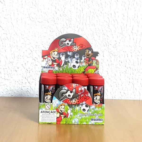 Imagem de Brinquedo de Bolinhas de Sabão Futebol Preto e Vermelho