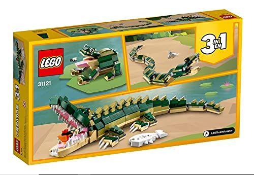 Imagem de Brinquedo de construção LEGO Creator 3 em 1 Crocodile 31121  454 peças