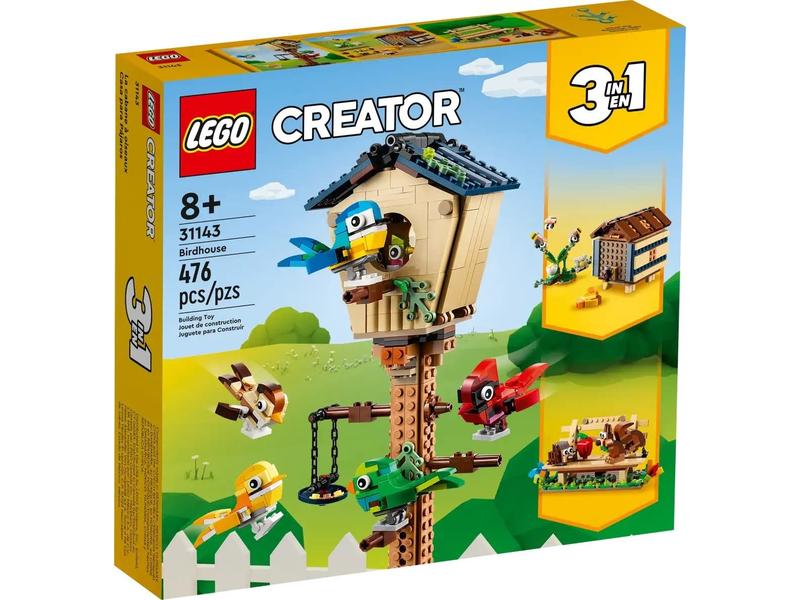 Imagem de Brinquedo de construção LEGO Creator 3in1 Birdhouse 31143 para crianças maiores de 8 anos