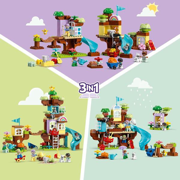 Imagem de Brinquedo de construção LEGO DUPLO Tree House 10993 com 8 figuras 3+