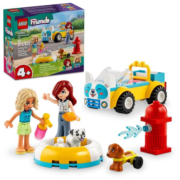 Imagem de Brinquedo de construção LEGO Friends Dog Grooming Car com 2 bonecos de mais de 4 anos