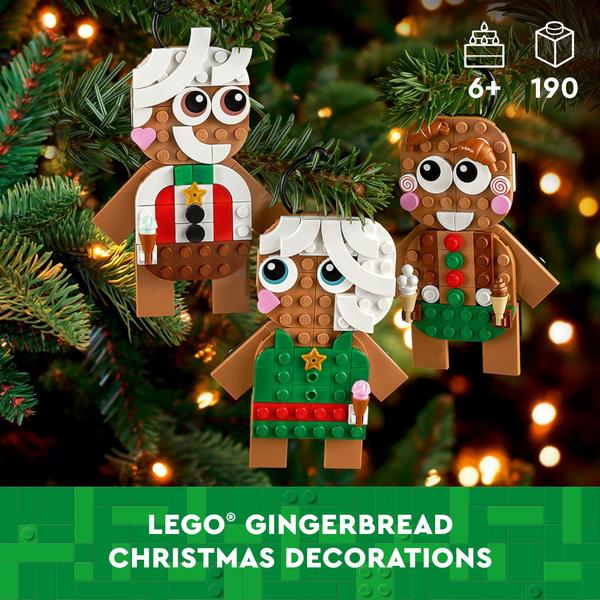 Imagem de Brinquedo de construção LEGO Gingerbread Ornaments 40642 por 6 anos