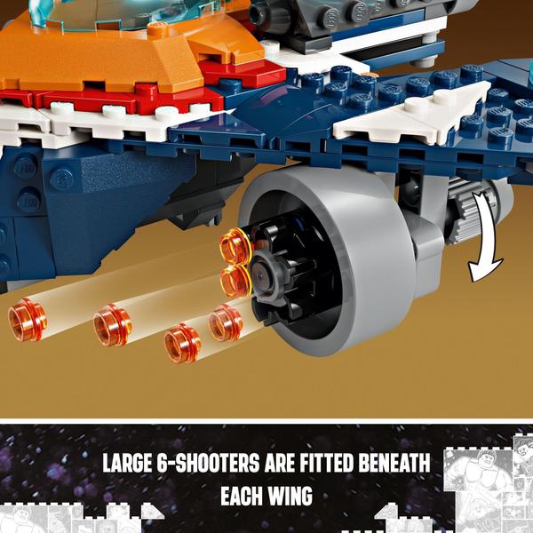 Imagem de Brinquedo de construção LEGO Marvel Rocket's Warbird vs Ronan 76278