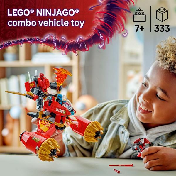 Imagem de Brinquedo de construção LEGO NINJAGO Kai's Mech Storm Rider 71830