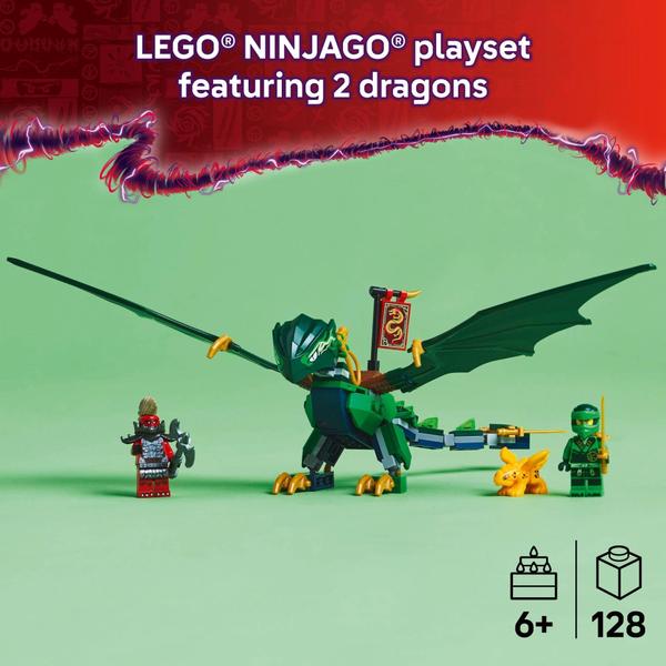 Imagem de Brinquedo de construção LEGO NINJAGO Lloyd's Green Forest Dragon 71829