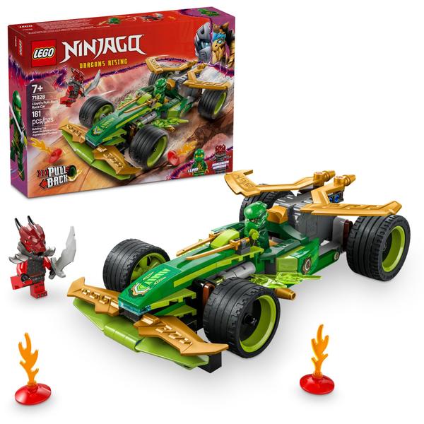 Imagem de Brinquedo de construção LEGO NINJAGO Lloyd's Pull-Back Race Car 71828