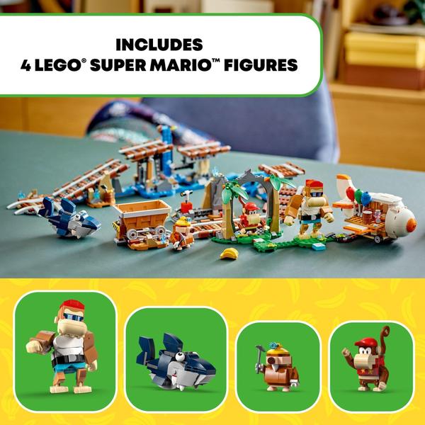 Imagem de Brinquedo de construção LEGO Super Mario Diddy Kong's Mine Cart Ride