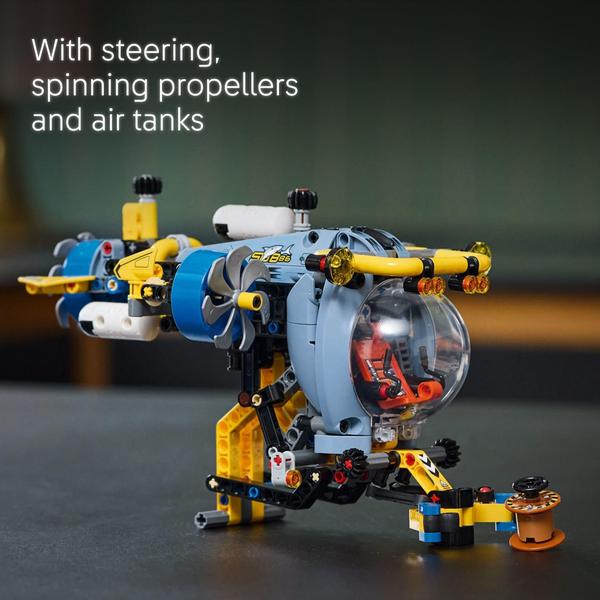 Imagem de Brinquedo de construção LEGO Technic Deep-Sea Research Submarine 42201