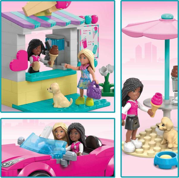 Imagem de Brinquedo de construção Mega Barbie Car conversível com 225 peças