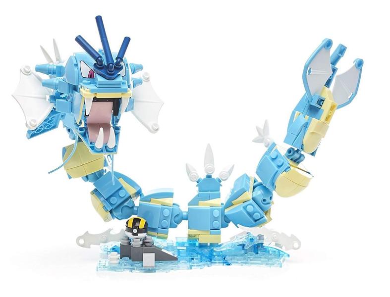 Imagem de Brinquedo de construção Mega Construx Pokémon Gyarados com Ultra Ball