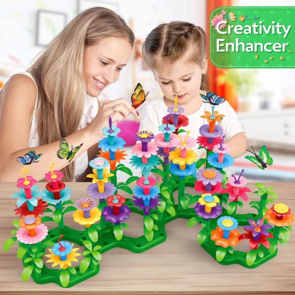 Imagem de Brinquedo de construção YEEBAY Flower Garden para meninas de 3 a 7 anos 148 unidades