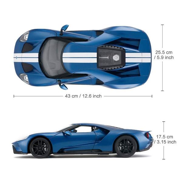 Imagem de Brinquedo de corrida com controle remoto RC Car RASTAR 1/14 Ford GT para crianças