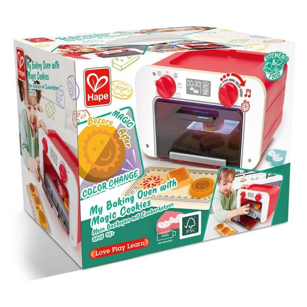 Imagem de Brinquedo de Cozinha Forninho Mágico com Som, Luz e 6 biscoitos mágicos - My Baking Oven - Hape Xalingo 67609