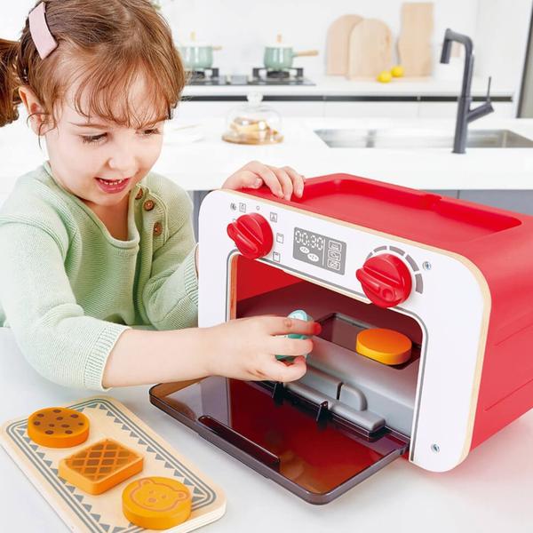 Imagem de Brinquedo de Cozinha Forninho Mágico com Som, Luz e 6 biscoitos mágicos - My Baking Oven - Hape Xalingo 67609