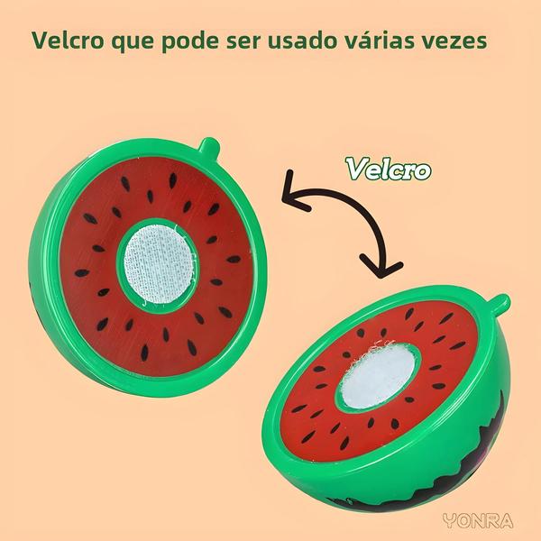 Imagem de Brinquedo de Cozinha Infantil para Faz de Conta - Cortar Frutas e Legumes