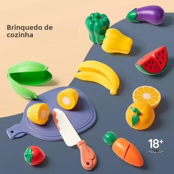 Imagem de Brinquedo de Cozinha Montessori para Meninas - Comida e Vegetais Simulados