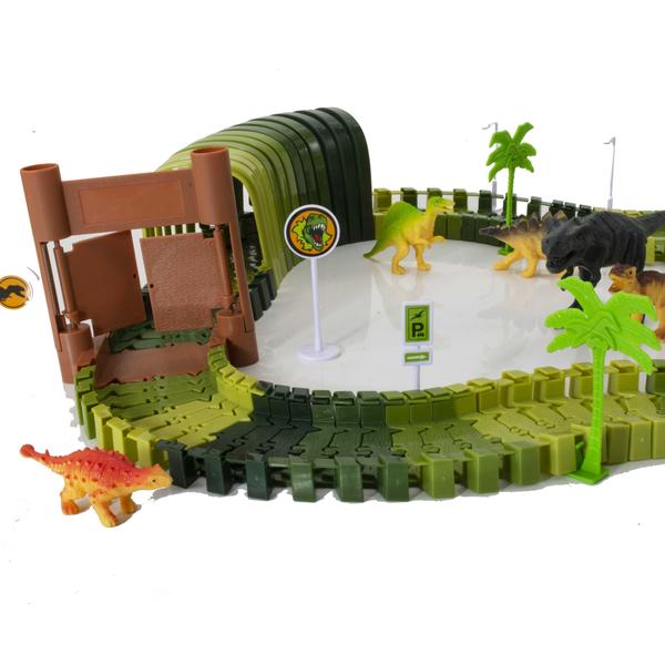 Brinquedo De Criança Kit Dinossauro Pista De Carro E OvoDino - DM Toys Imagem de Brinquedo De Criança Kit Dinossauro Pista De Carro E OvoDino