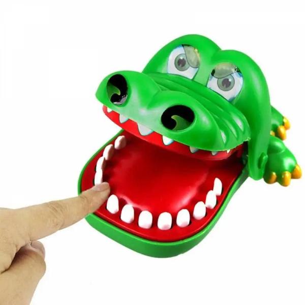 Imagem de Brinquedo de Dente de Crocodilo para Crianças - Jogo Divertido para Festa em Família