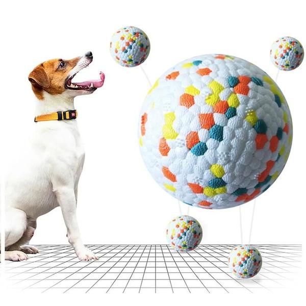 Imagem de Brinquedo de Dentição Interativo para Pets - Bola de Borracha com Luz