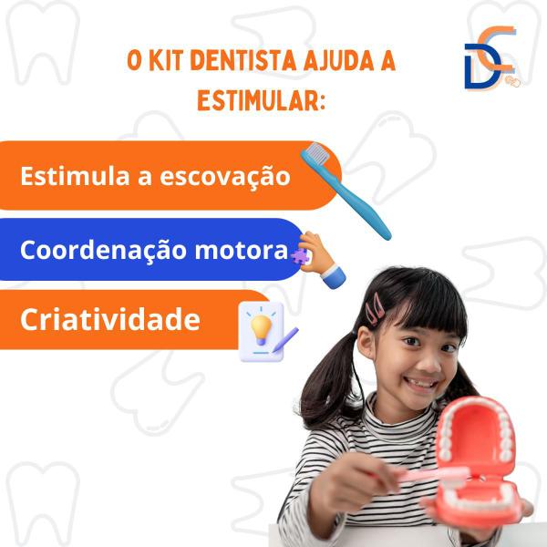 Imagem de Brinquedo de Dentista Infantil Kit com Maleta e Acessórios