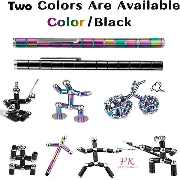 Imagem de Brinquedo de descompressão Magnetic Pen boncty com anéis magnéticos