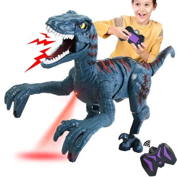 Imagem de Brinquedo de dinossauro com controle remoto APOBATK Jurassic Velociraptor