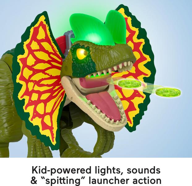 Imagem de Brinquedo de dinossauro Fisher-Price Imaginext Jurassic World Dilophosaurus