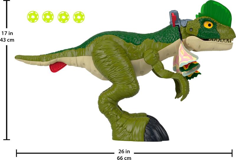 Imagem de Brinquedo de dinossauro Fisher-Price Imaginext Jurassic World Dilophosaurus