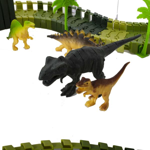 Imagem de Brinquedo De Dinossauro Infantil Pista De Corrida E Ovo