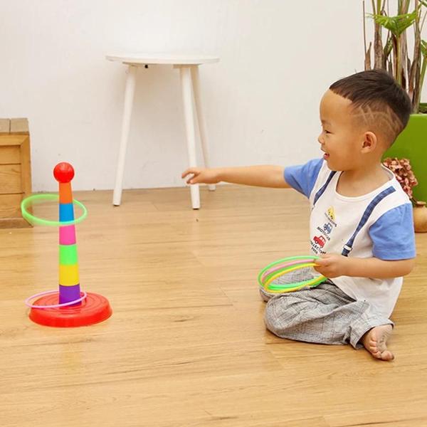 Imagem de Brinquedo de Empilhar Interativo Pai e Filho - Diversão ao Ar Livre para Crianças